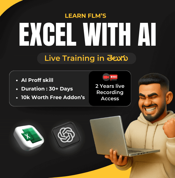flm excel with ai course in telugu