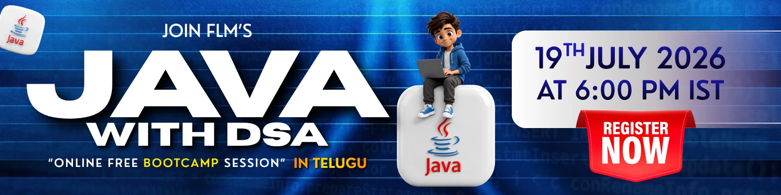 Java with DSA Course in Telugu bcamp | Frontlinesedutech | FLM