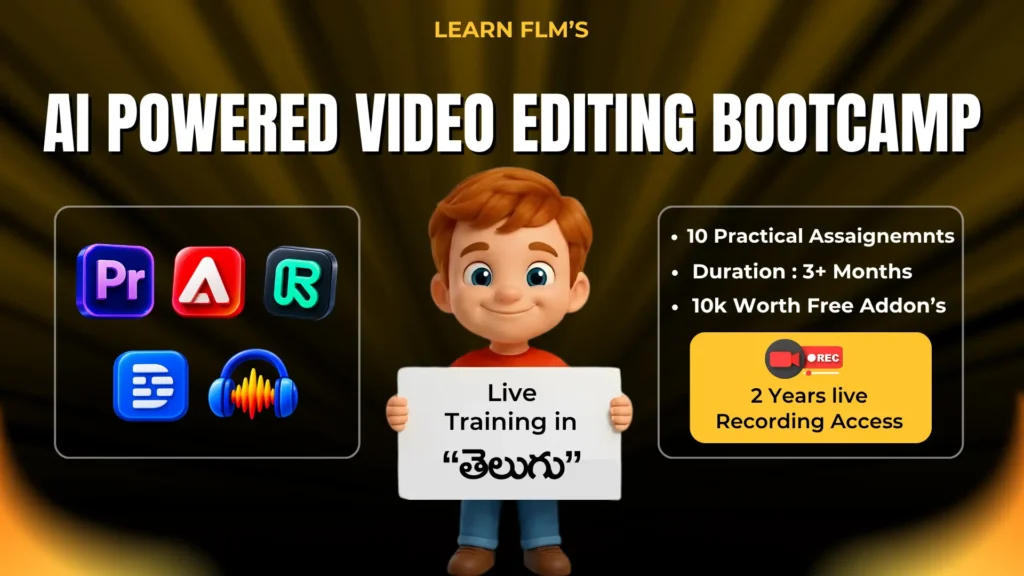 Video editing course in telugu | flm | frontlines edutech