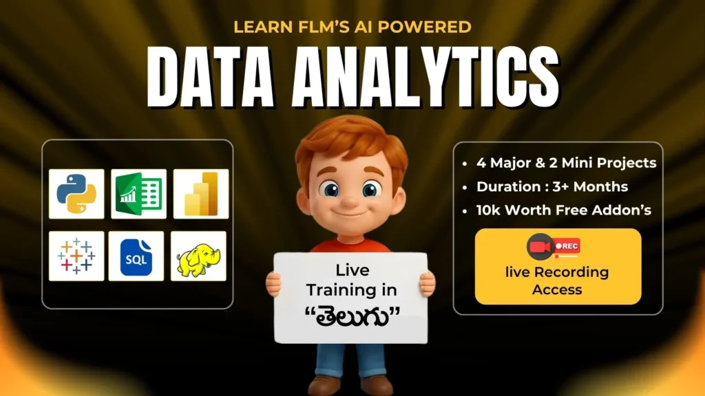 DATA ANALYTICS Course in Telugu Home page| FLM | Frontlines Edutech