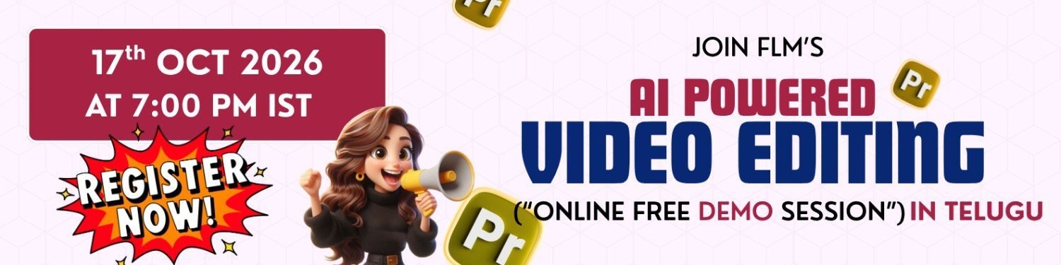 AI Powered Video Editing course in Telugu demo | Frontlinesedutech | FLM