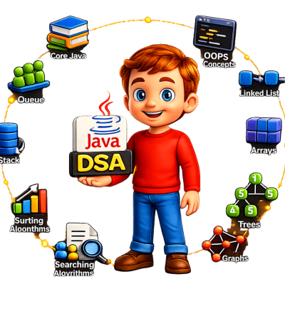 java with dsa icons | flm| frontlines edutech